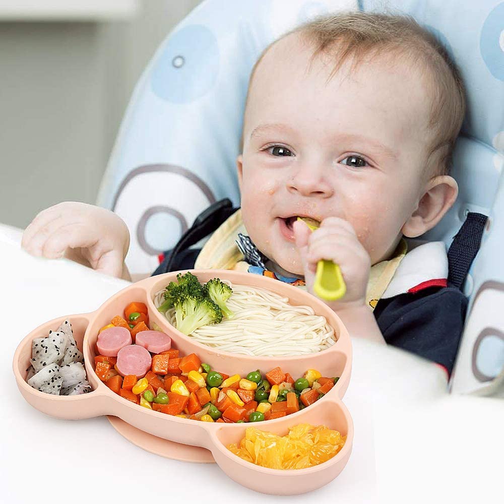 Silicone Divided Plate Baby Bowl
